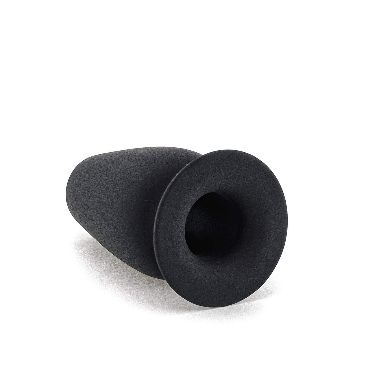 Czarny mały korek analny tunel wykonany z silikonu – średnica 3,8 cm
