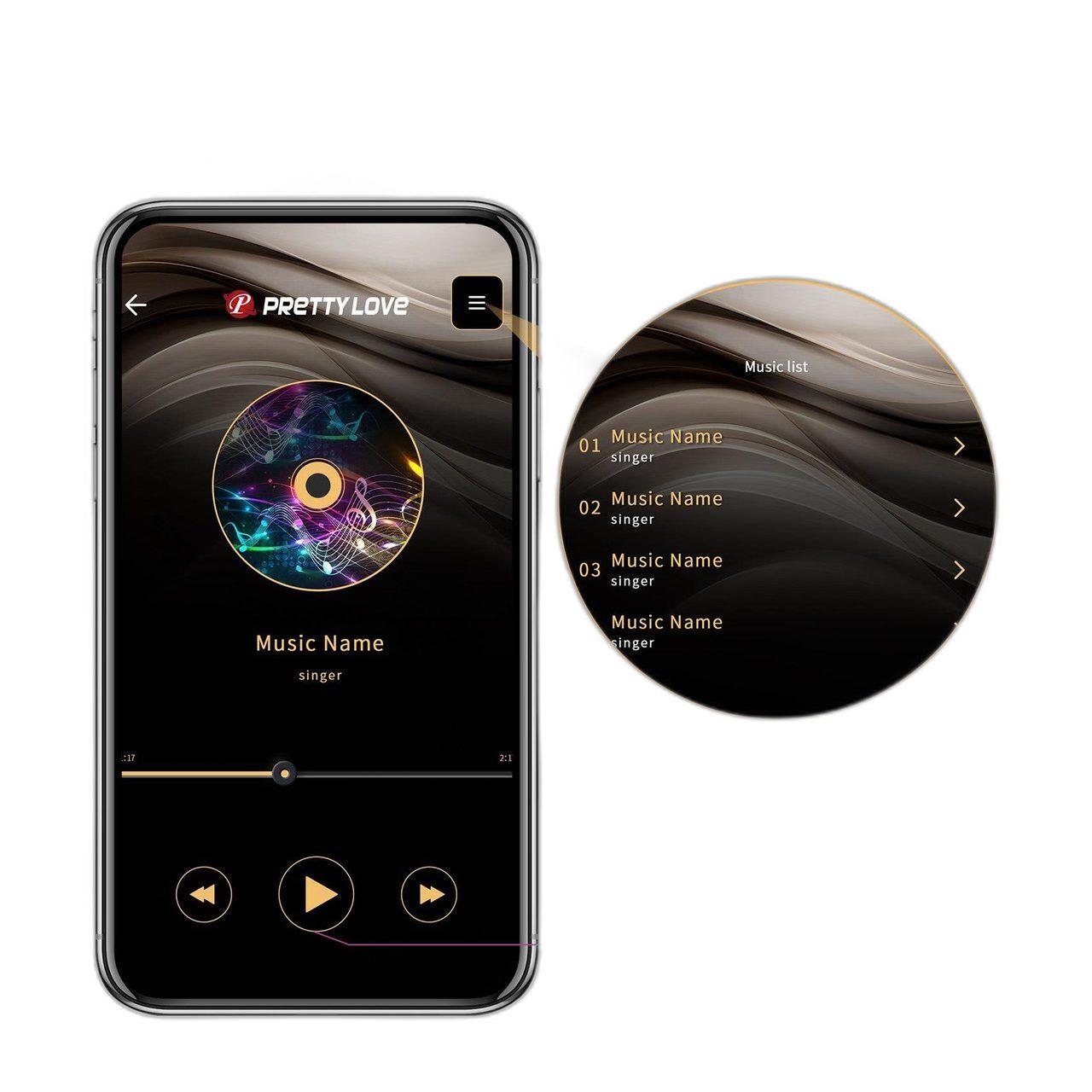 Wibrujące jajeczko z aplikacją i sterowaniem na odległość | 12 trybów