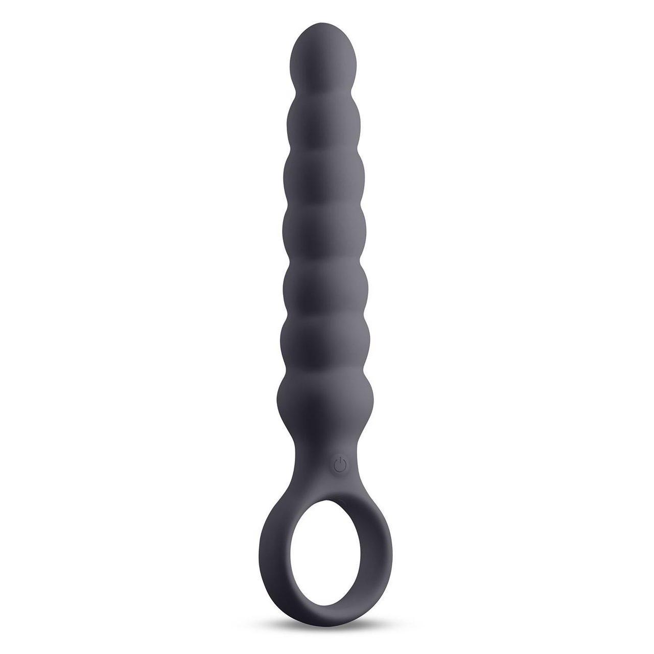 Szary wibrujący plug analny – intensywna stymulacja | Loris.pl