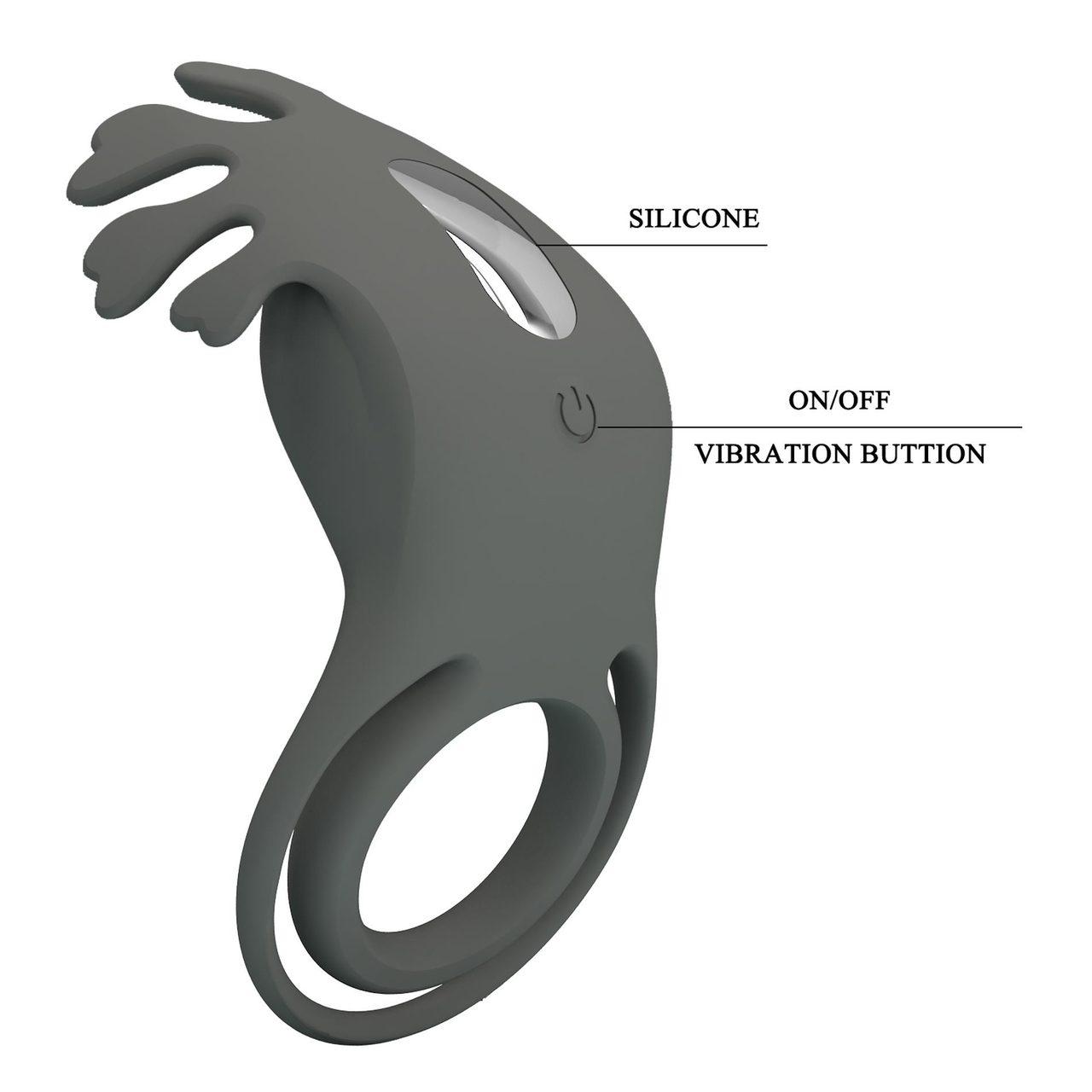 Wibrujący pierścień erekcyjny 7 trybów | Podwójna pętla | Loris.pl