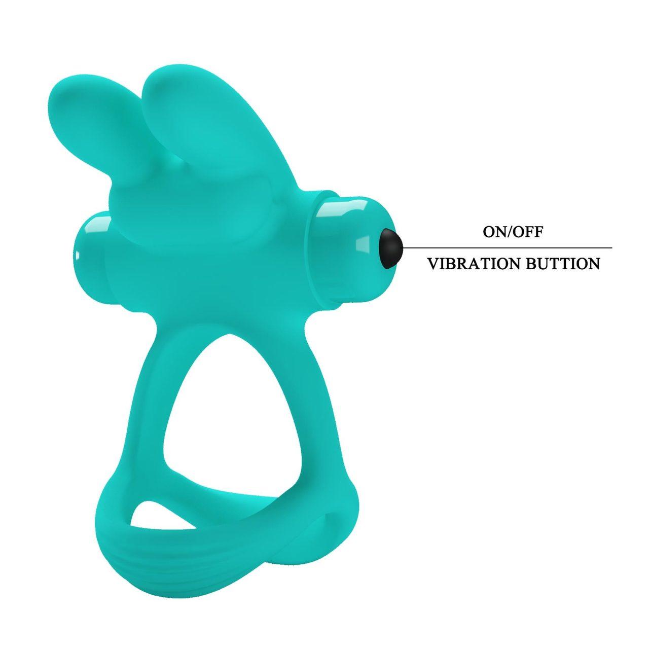 Podwójny pierścień erekcyjny z wibracjami 10 trybów | Loris.pl