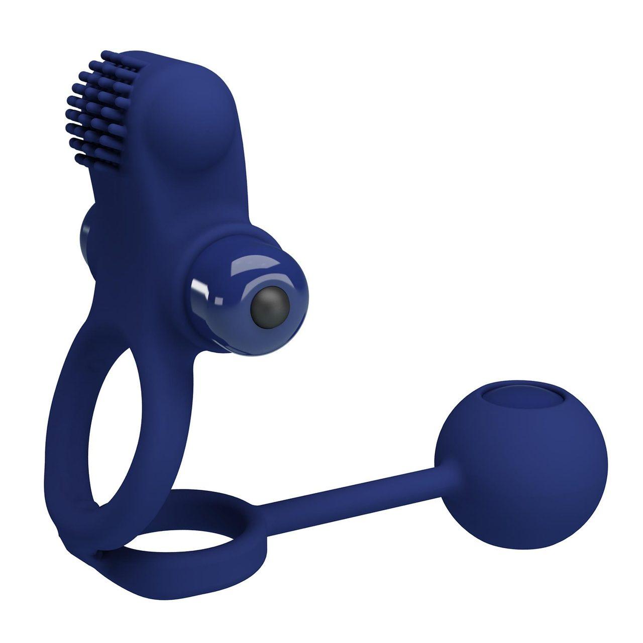 Wibrujący pierścień erekcyjny ze stymulatorem łechtaczki | 10 trybów