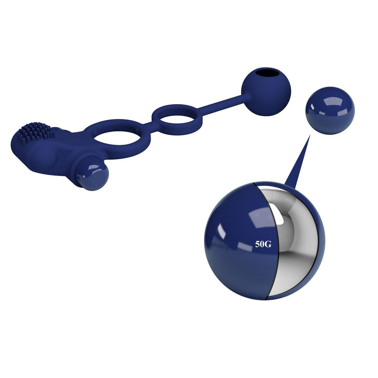 Wibrujący pierścień erekcyjny ze stymulatorem łechtaczki | 10 trybów