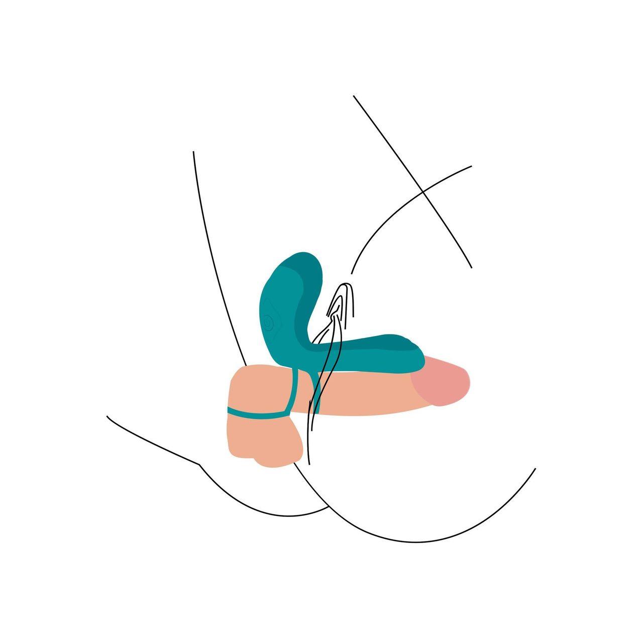 Zielony pierścień erekcyjny z wibracją dla par – stymulacja łechtaczki | Loris.pl