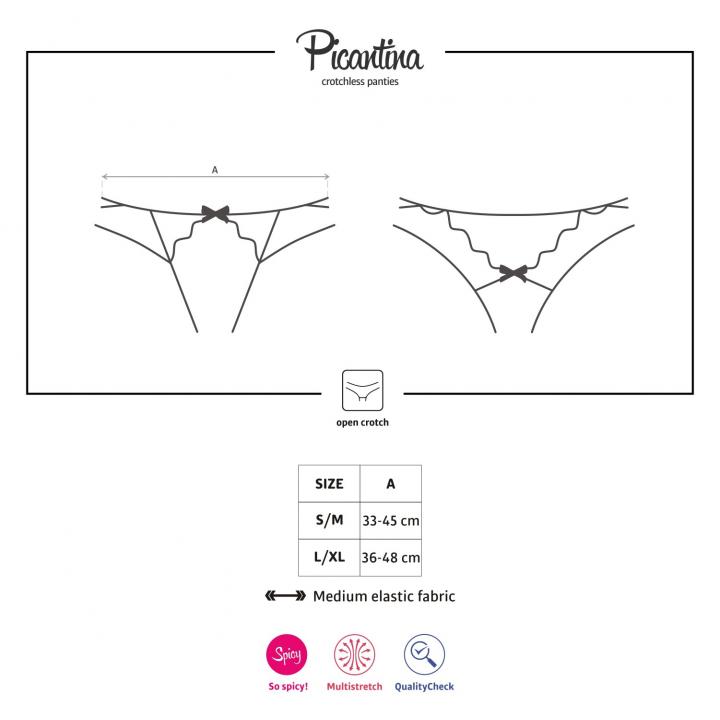 Frywolne stringi otwarte Obsessive Picantina