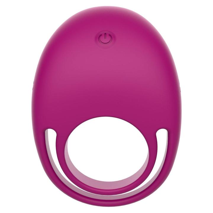 Wibrujący pierścień erekcyjny z pilotem fuksja | USB, IPX6