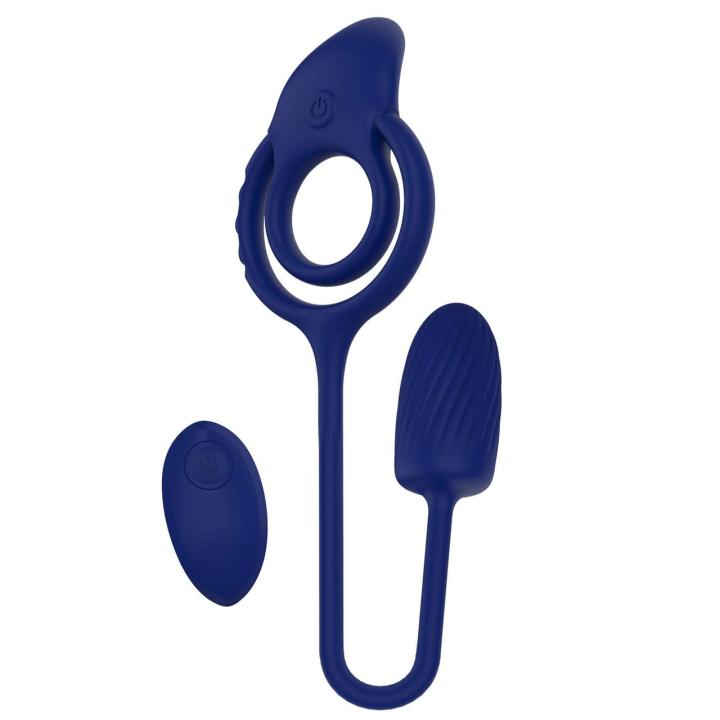 Wibrujący pierścień dla par z pociskiem analnym | 10 trybów | Loris.pl