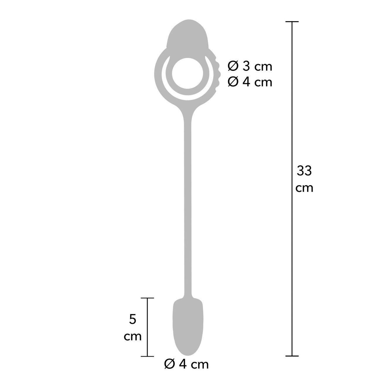 Wibrujący pierścień dla par z pociskiem analnym | 10 trybów | Loris.pl