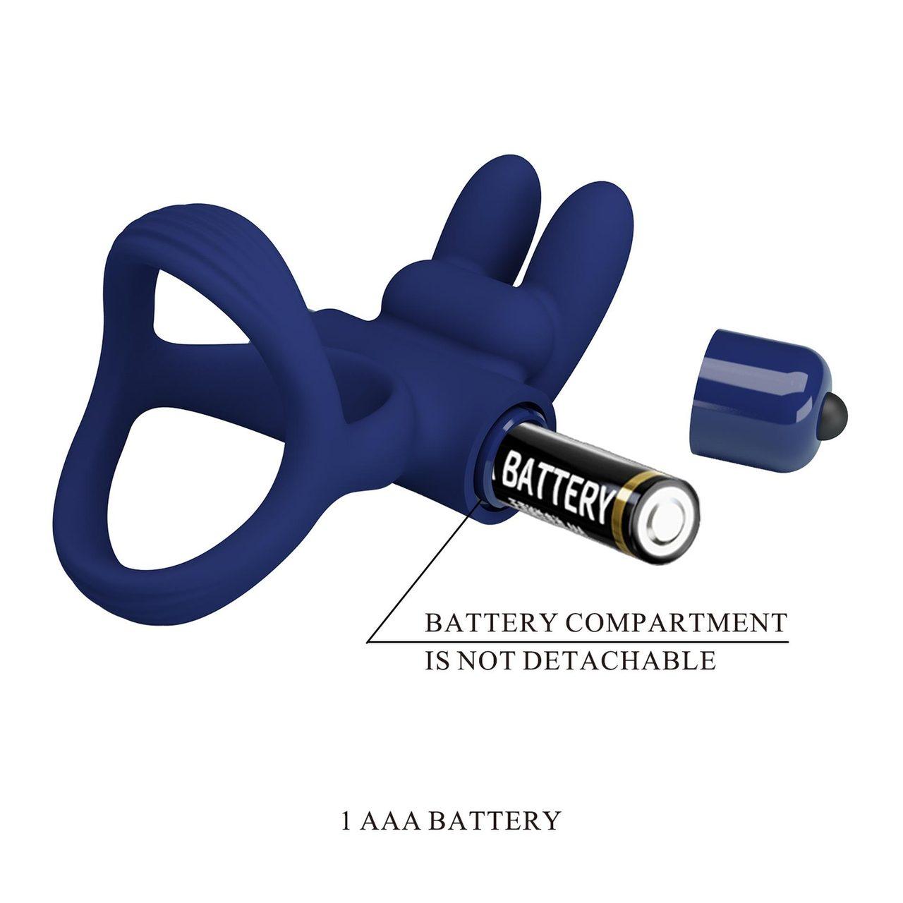 Podwójny pierścień erekcyjny z wibracją króliczek 10 trybów | Loris.pl