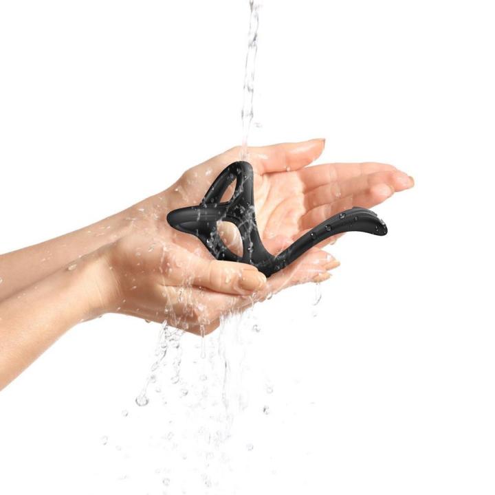 Podwójny pierścień erekcyjny bez wibracji - silikon medyczny | Loris.pl