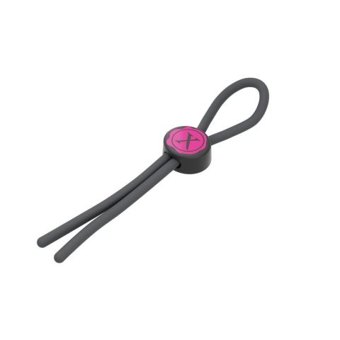 Regulowana pętelka erekcyjna czarna 29 cm – silikon medyczny