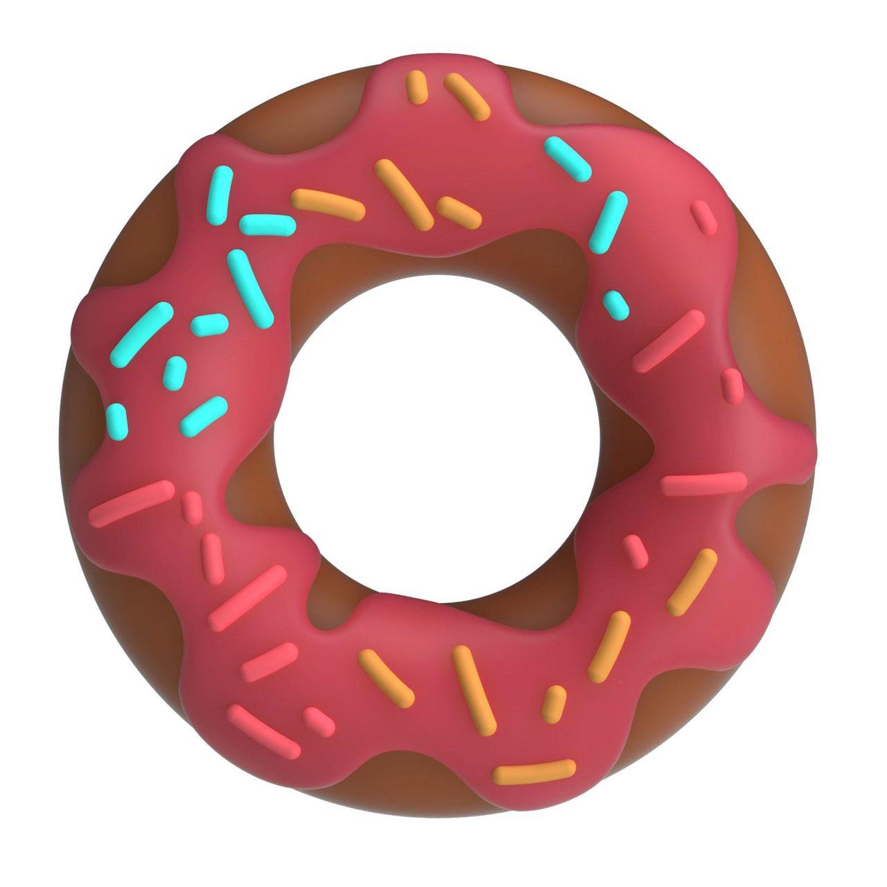 Silikonowy pierścień erekcyjny pączek bez wibracji | Loris.pl