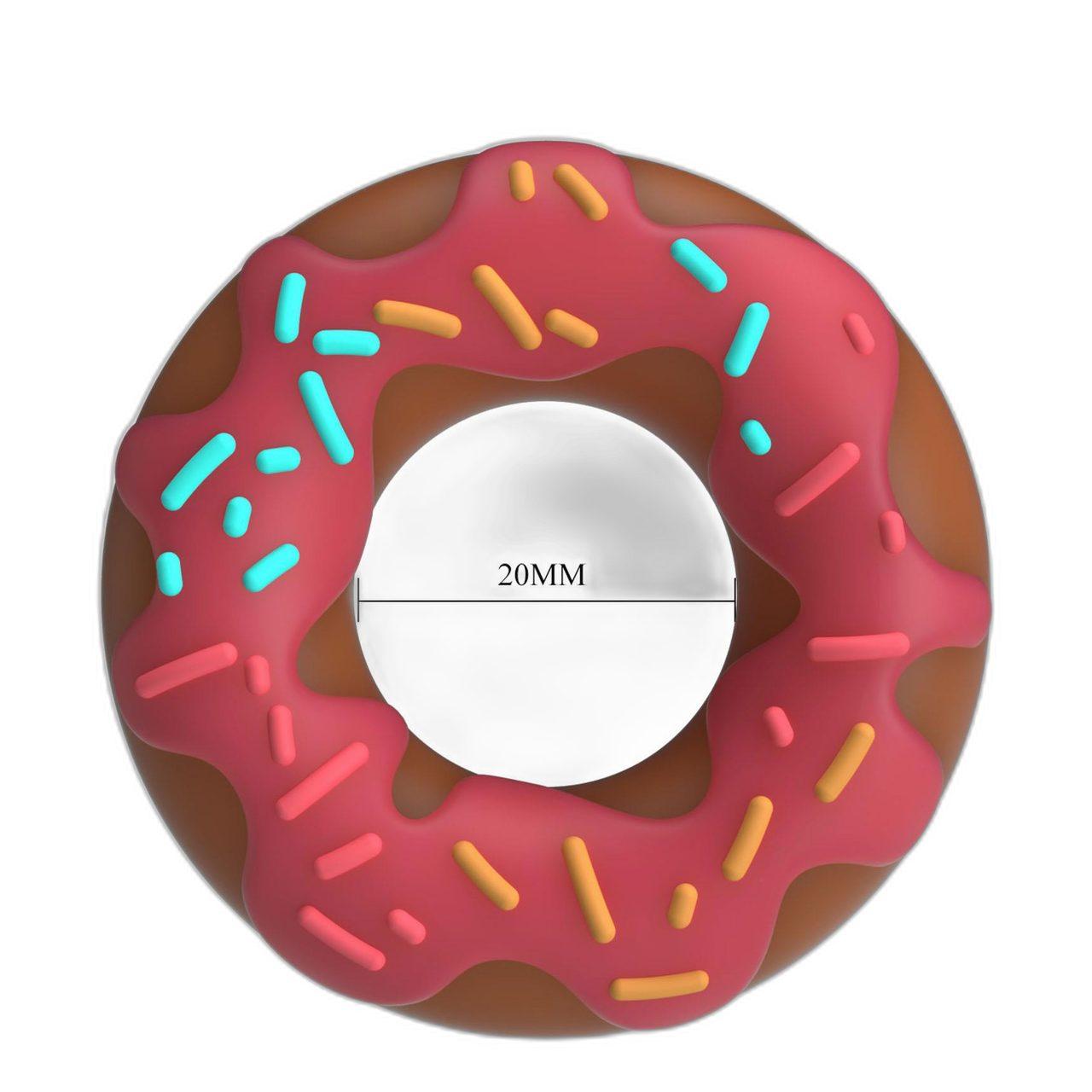 Silikonowy pierścień erekcyjny pączek bez wibracji | Loris.pl