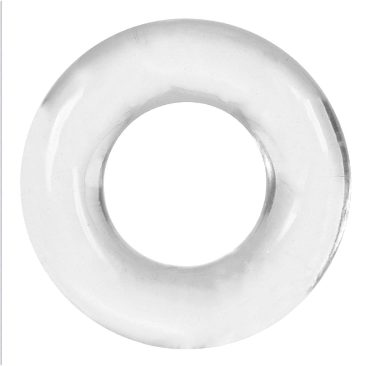 Pierścienie erekcyjne bez wibracji 2 szt. 3,5 cm czarny i przezroczysty | Loris.pl