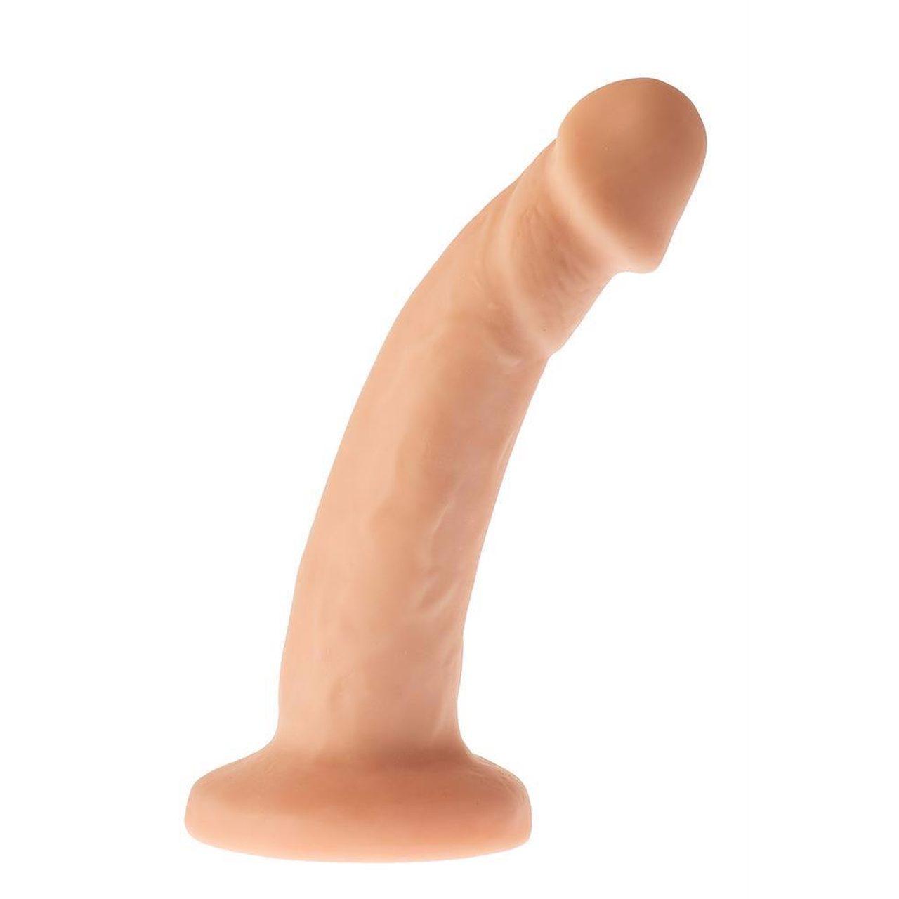 Realistyczne dildo z przyssawką 18,5 cm | Elastyczne, do uprzęży i pod prysznic