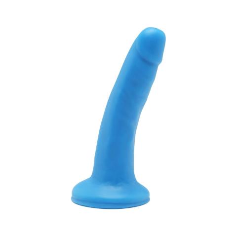 Realistyczne dildo 15,0 cm niebieskie z przyssawką