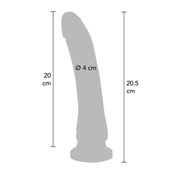 Realistyczne dildo 20,3 cm cieliste – naturalne detale | Loris.pl