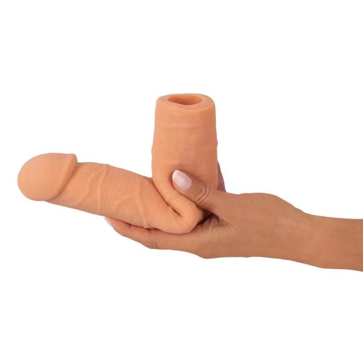 Cielista nakładka przedłużająca na penisa 7 cm – realistyczna przedłużka