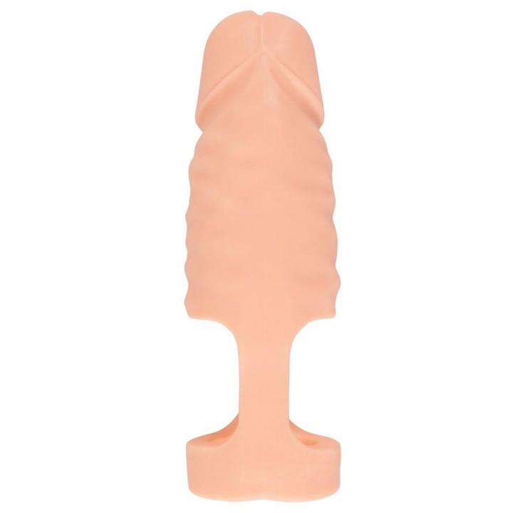 Ball stretcher z dildo 14,8 cm do podwójnej penetracji