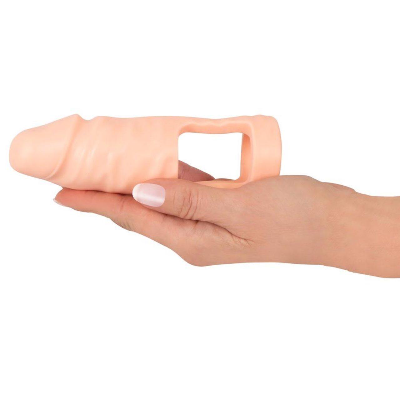 Ball stretcher z dildo 14,8 cm do podwójnej penetracji | Loris.pl