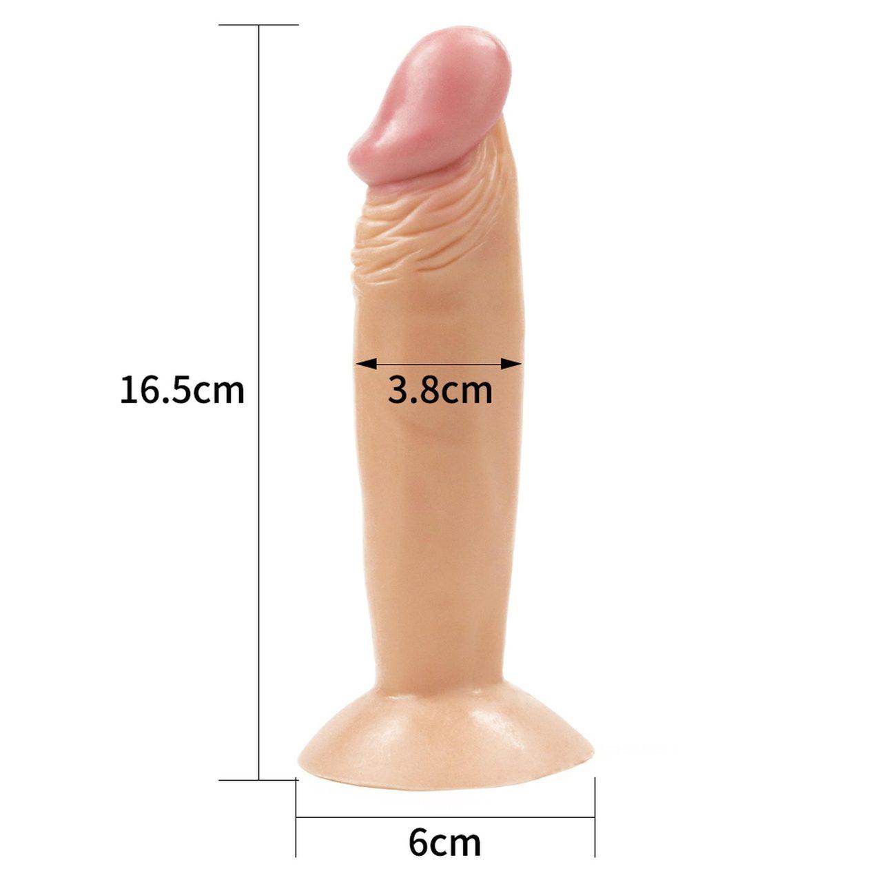 Realistyczne dildo cieliste 17 cm – wodoodporne, PCV bez ftalanów | Loris.pl