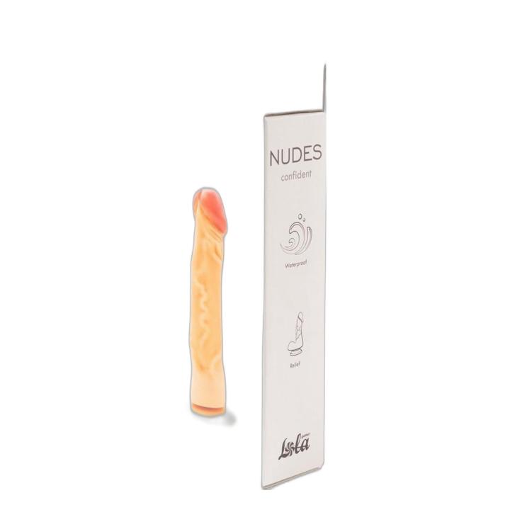 Realistyczne dildo z przyssawką 22,8 cm beżowe