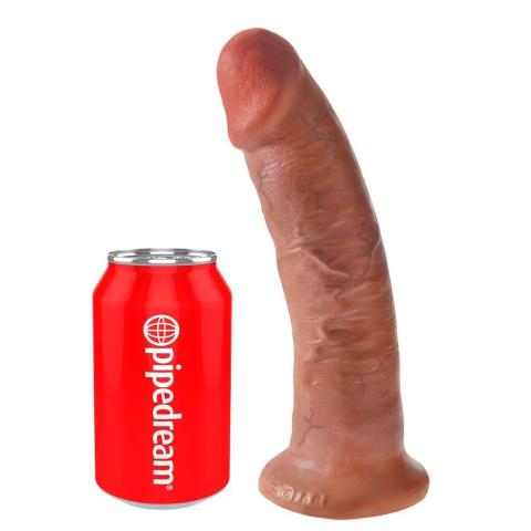 Realistyczne dildo cieliste 22,9 cm z przyssawką