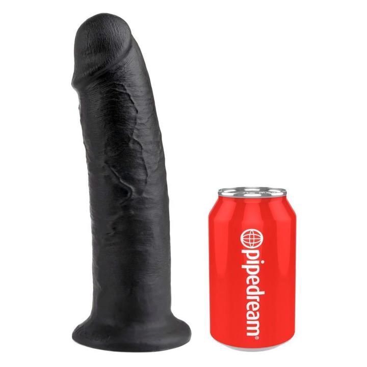 Realistyczne dildo z przyssawką 25 cm ciemne | Loris.pl