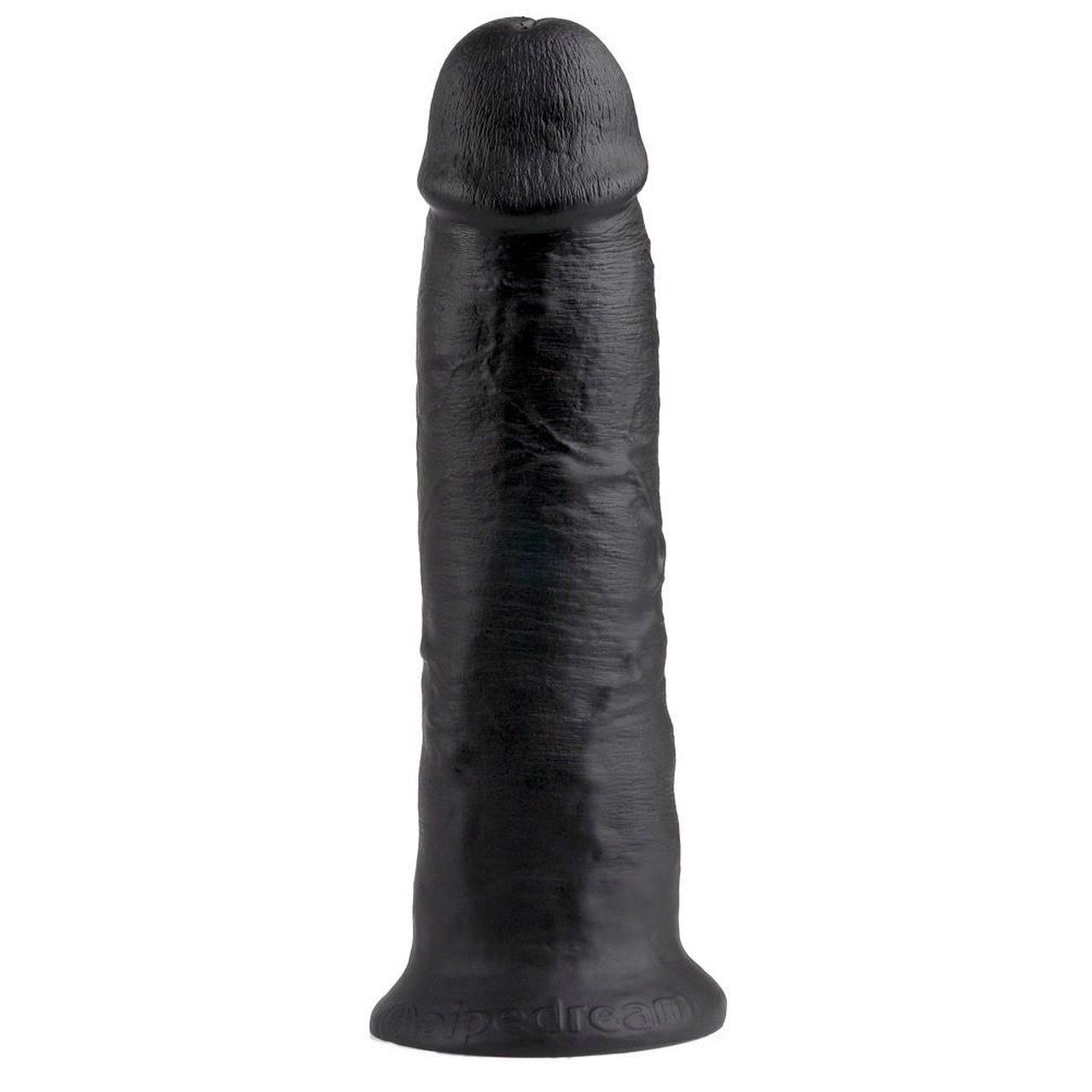 Realistyczne dildo z przyssawką 25 cm ciemne | Loris.pl