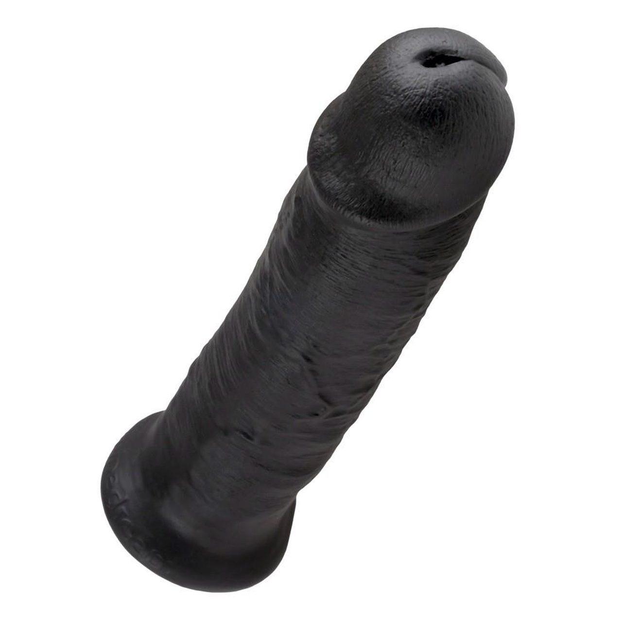Realistyczne dildo z przyssawką 25 cm ciemne | Loris.pl