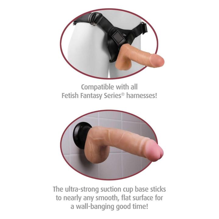 Realistyczne dildo z przyssawką 22,9 cm – wodoodporne
