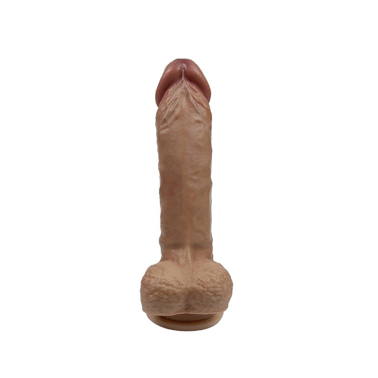 Realistyczne dildo 20,3 cm z miękkiego materiału | Wodoodporne | Loris.pl