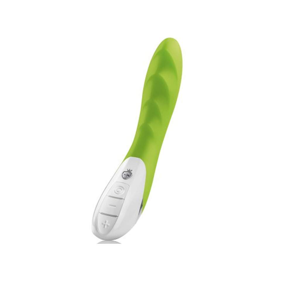 Zielony wibrator klasyczny Mystim Sassy Simon – 27 cm