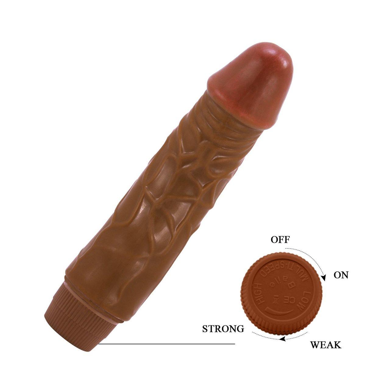 Realistyczne dildo wibrujące 19 cm – wielostopniowa wibracja | Loris.pl