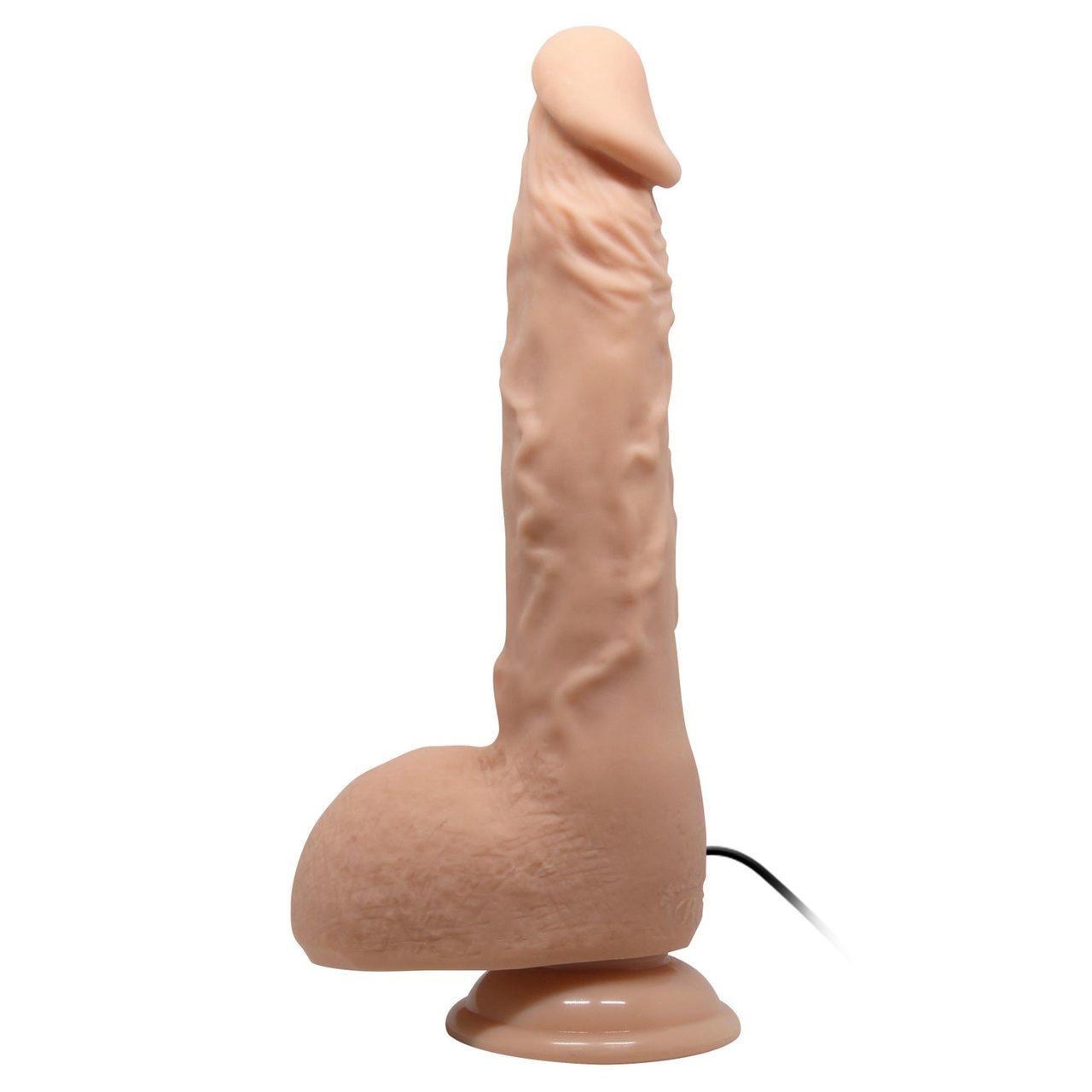 Realistyczne dildo wibrujące z przyssawką 24,9 cm | Loris.pl