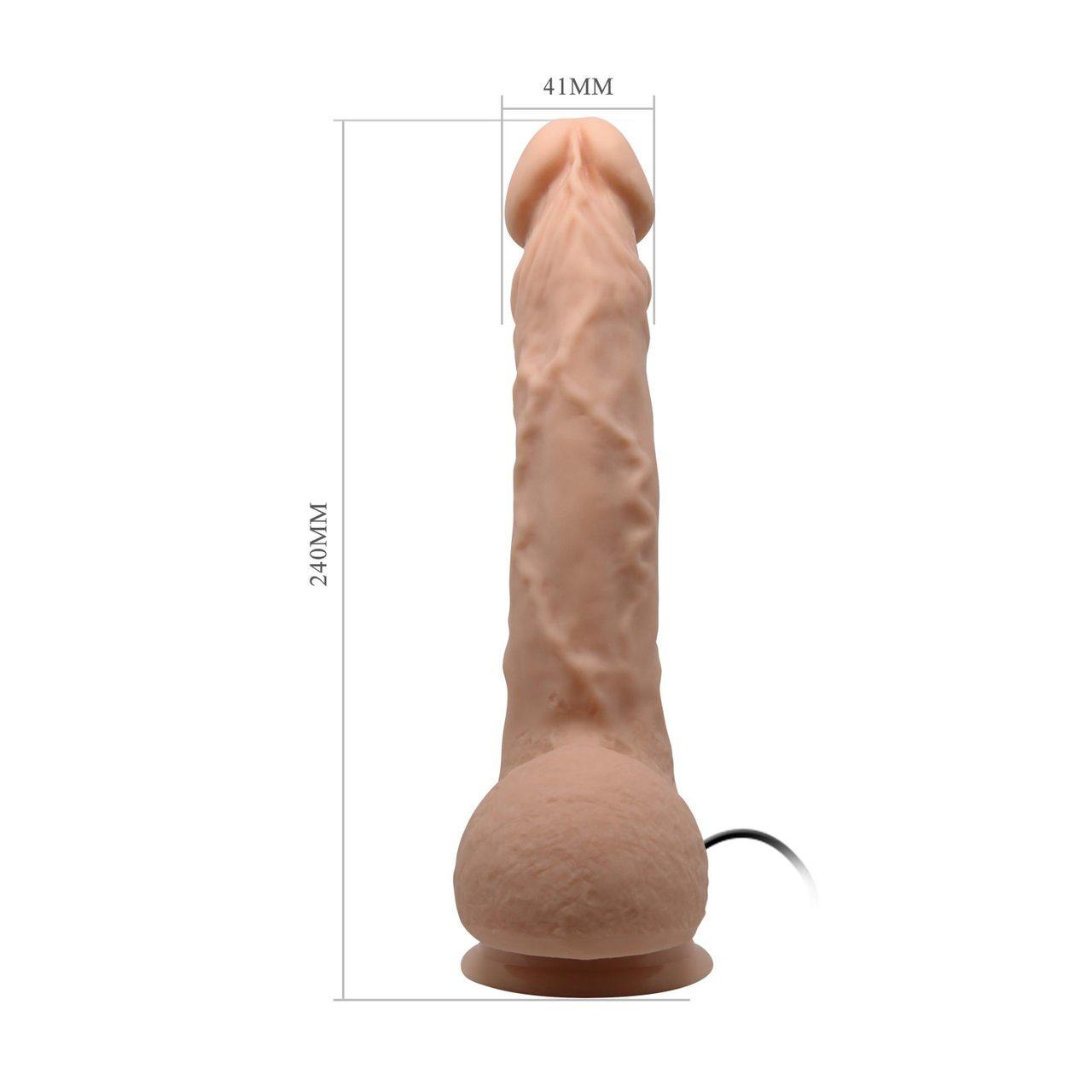 Realistyczne dildo wibrujące z przyssawką 24,9 cm | Loris.pl