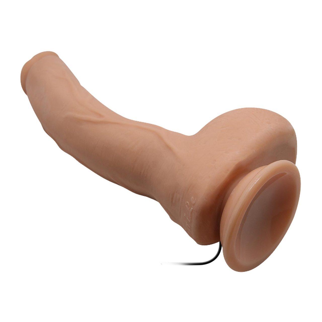 Realistyczne dildo z przyssawką 26,9 cm i wibracjami | Loris.pl