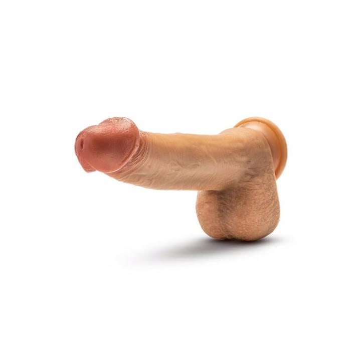 Realistyczne dildo z ruchem posuwistym i pilotem 21,6 cm | Loris.pl