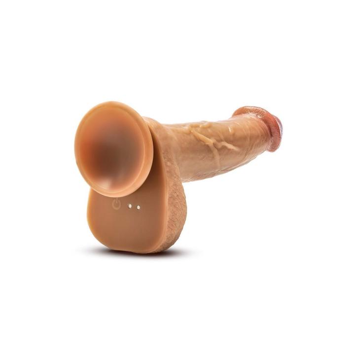 Realistyczne dildo z ruchem posuwistym i pilotem 21,6 cm