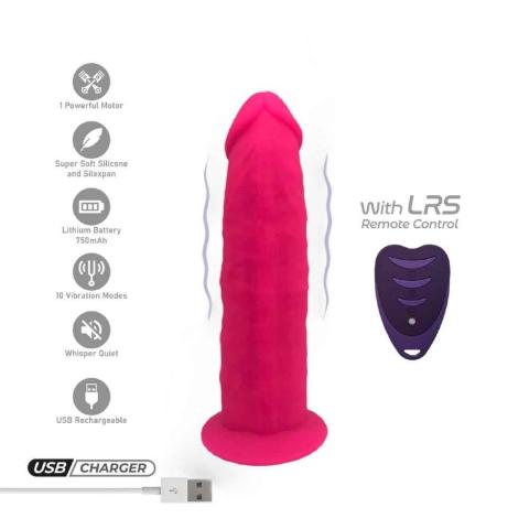 Realistyczny wibrator różowy 17 cm - 10 trybów, IPX7