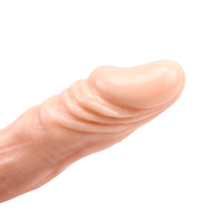 Realistyczne wibrujące dildo 21,6 cm z przyssawką i pilotem | Loris.pl