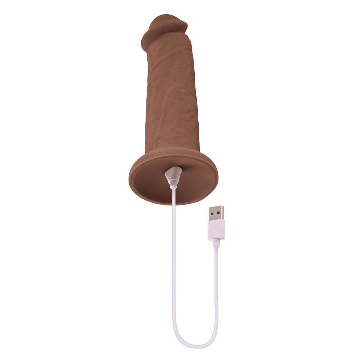 Realistyczny wibrator z przyssawką 17,8 cm | 10 trybów | Wodoodporny