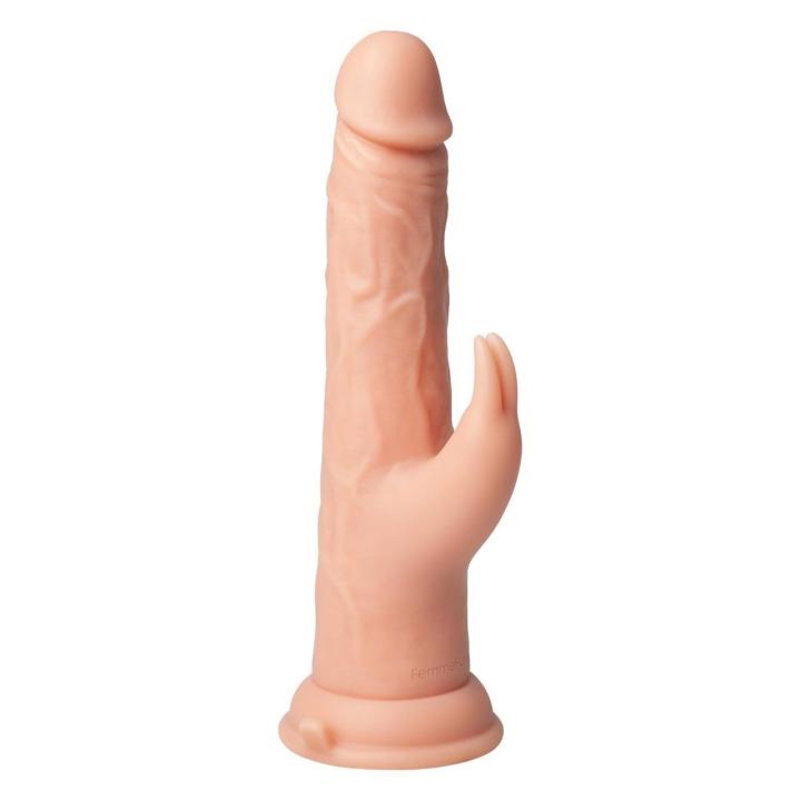 Cielisty wibrator króliczek z ruchem posuwistym i pilotem | Loris.pl