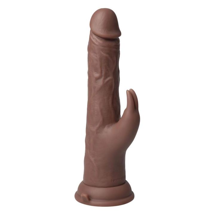 Realistyczny wibrator króliczek z ruchem posuwistym i pilotem 22,3 cm | Loris.pl