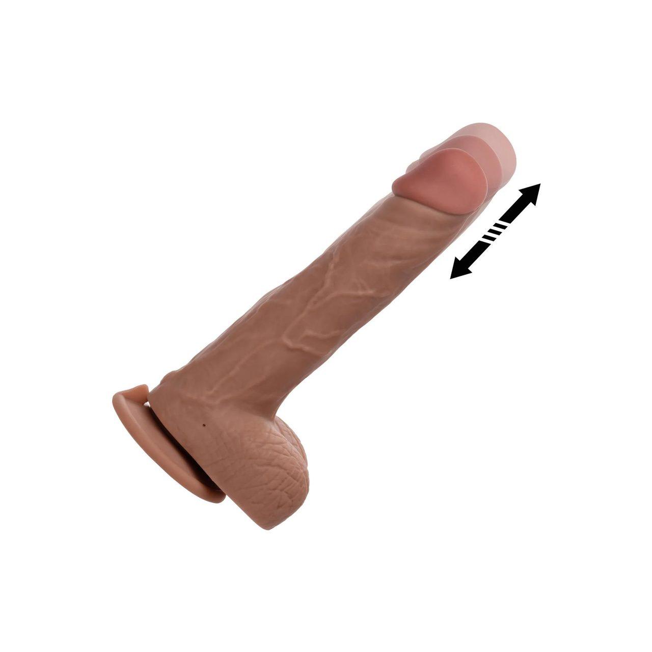 Realistyczny wibrator pchający z przyssawką i 10 trybami | Loris.pl