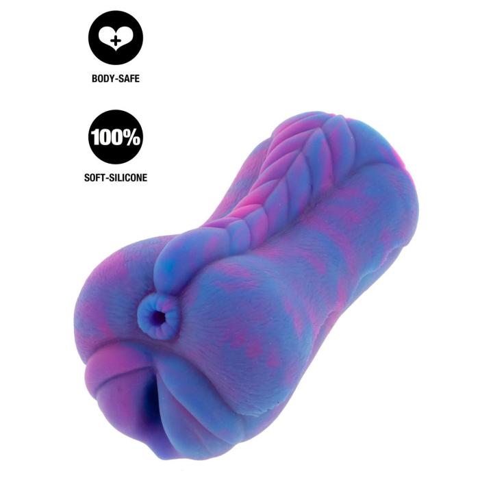 Masturbator silikonowy 16,5 cm z dwoma wejściami – realistyczna stymulacja