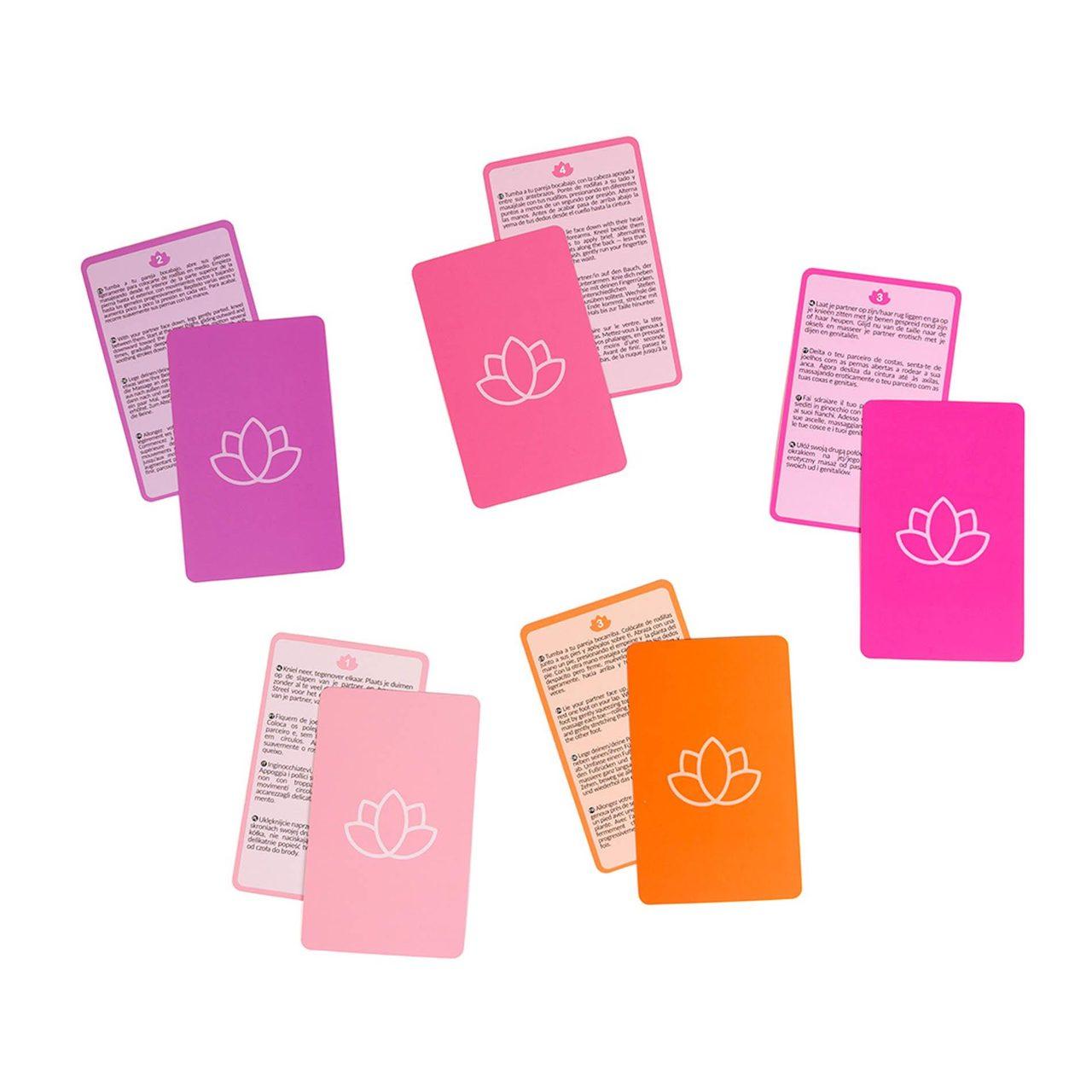 Gra erotyczna dla par z kartami masażu i kostką | Loris.pl