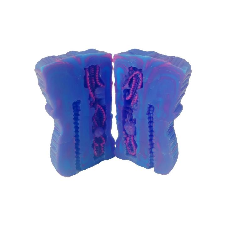 Realistyczny masturbator męski 2 wejścia silikon 16,5 cm | Loris.pl