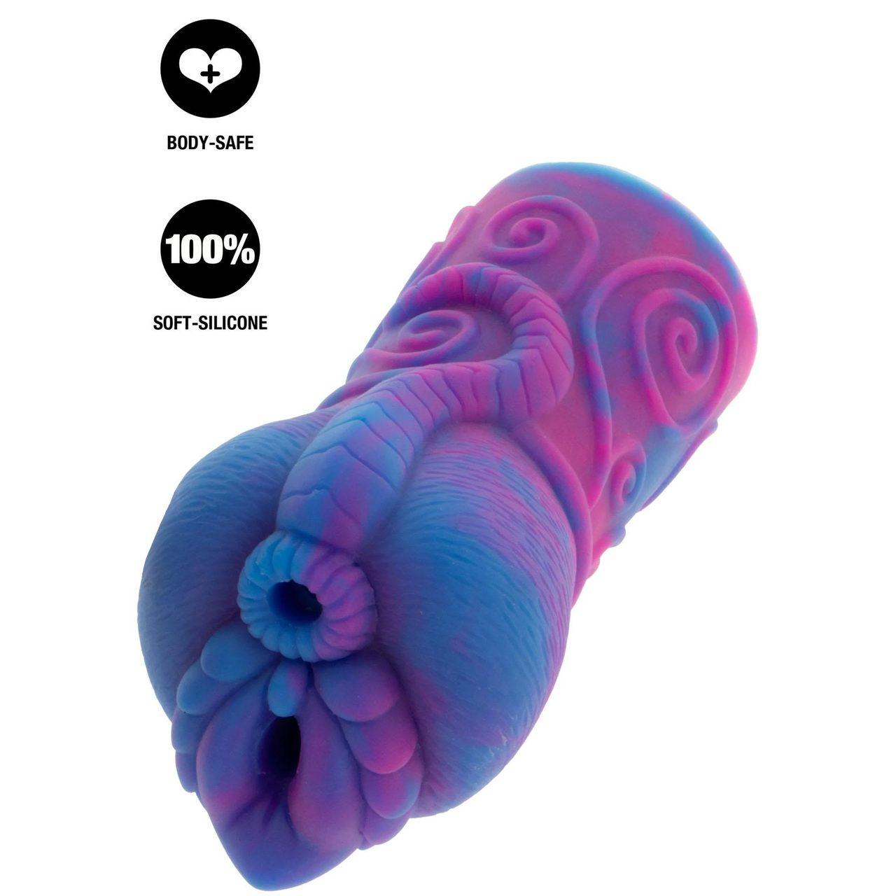 Realistyczny masturbator męski 2 wejścia silikon 16,5 cm | Loris.pl