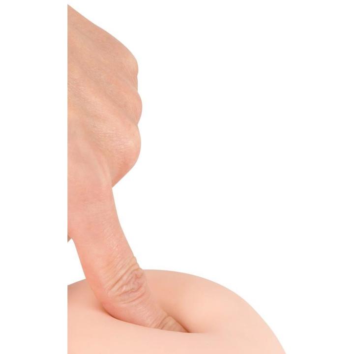 Realistyczne dildo 24 cm z przyssawką – miękkie TPE